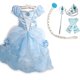 thumbnail image 1 of Vestido de Cenicienta para niñas, disfraz de Cenicienta y accesorios de princesa, fiesta de cumpleaños para niños, vestido de noche de Navidad Fivean unisex, 1 of 2