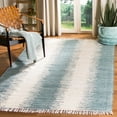 thumbnail image 2 of SAFAVIEH Montauk Twyla Geometric Cotton Area Rug, Blue, 6' x 9', 2 of 9