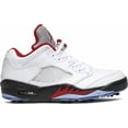 thumbnail image 2 of Ni - ke Size 8.5 - Air Jordan 5 Golf Low White Fire Red, 2 of 5