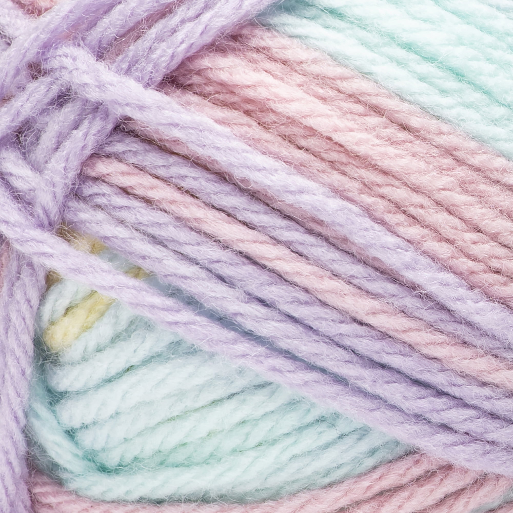 Loops & Threads Unicorn Impeccable Stripes Yarn - Medium Weight Yarn for Knitting, Crochet, Weaving, Arts & Crafts, 18 Pack