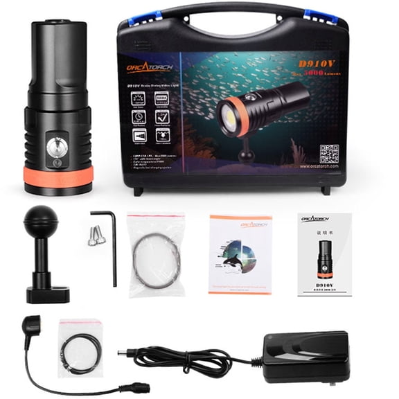 OrcaTorch D910V 5000 Lumens Video Light