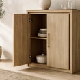 thumbnail image 4 of ARKANTOS Sideboard Buffet Cabinet with Storage, Coffee Bar Cabinet with 2 Doors and Adjustable Shelf, Modern Farmhouse Kitchen Sideboard for Living Room, Gold, 4 of 14