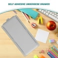 thumbnail image 3 of LOLIPPYY 2-Pack Small Grey Desk Drawer Organizer with Slide-Out Hidden Tray for Under Table Storage, 3 of 8