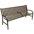 thumbnail image 2 of Witt Industries M6-BCH-BN Oakley 72 in. Steel Bench - Brown, 2 of 6