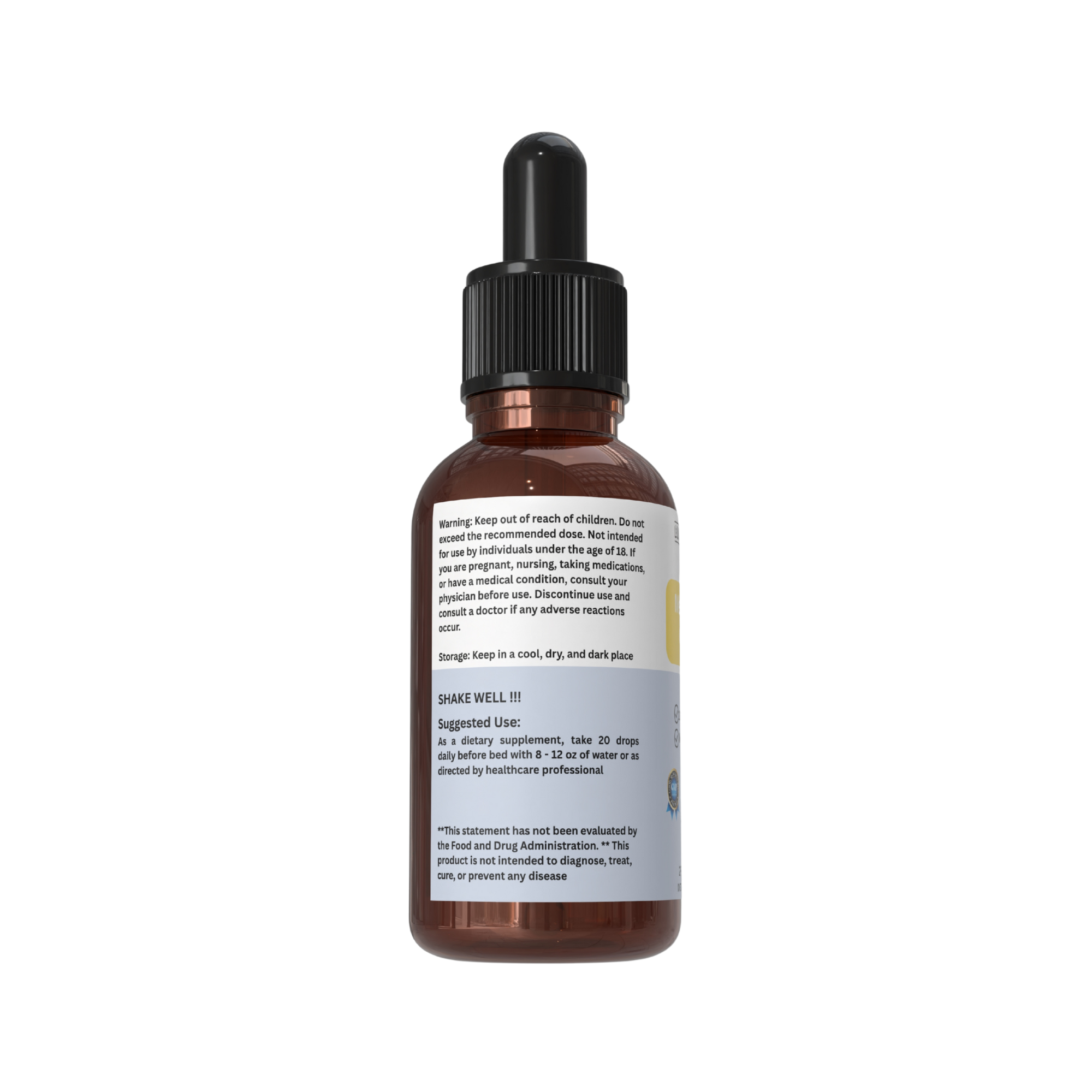 High-Potency Extra Strong Melatonin Drops – 60mg per Serving – Natural Sleep Support – Fast-Acting Liquid Formula – 2 fl oz Dropper Bottle – Non-GMO, Vegan, Sugar-Free