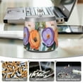 thumbnail image 6 of Yayeee Ashtray with Lid for Cigarette Smokeless Stainless Steel Home Ash Holder, Bright Flowers, 6 of 7