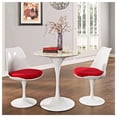 thumbnail image 4 of Heavenly White Tulip Armless Chair with Cushion, 4 of 4