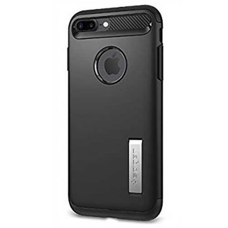 Refurbished Spigen Apple iPhone 7 Plus [Slim Armor] Shockproof TPU Case Kickstand Cover