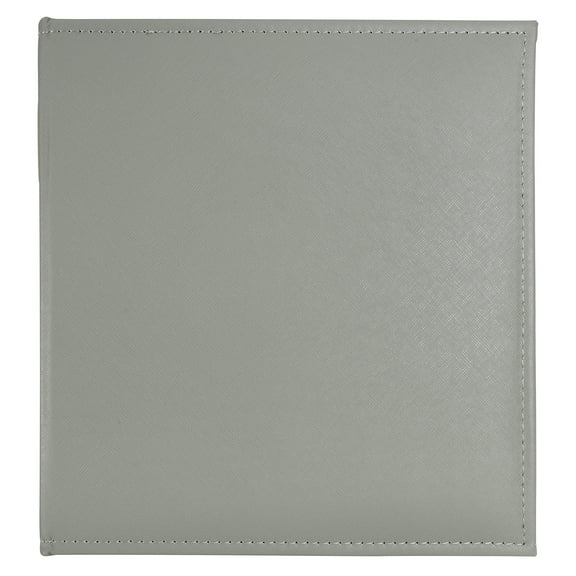 Gray Saffiano D-Ring Scrapbook Album by Recollections
