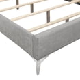 thumbnail image 4 of New Classic Furniture Huxley Solid Wood King Panel Bed in Gray, 4 of 6