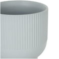 thumbnail image 5 of DecMode 9", 7", 5"W Light Blue Ceramic Planter with Linear Grooves and Tapered Bases (3 Count), 5 of 9