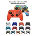 thumbnail image 3 of Étui en Silicone Souple Compatible-Nintendo Switch Pro Contrôleur Housse de Protection Grips pour Accessoires Switch Pro Noir, 3 of 6