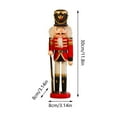 thumbnail image 3 of Christmas Nutcracker Figures 12 Inch Wooden Nutcracker King with Scepter Ornaments, Nutcracker Christmas Decor, 3 of 3
