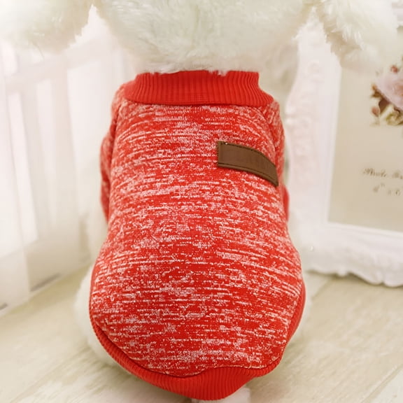 GASTROPOD Pet Dog Classic Knitwear Sweater Fleece Coat Soft Thickening Warm Pup Dogs Shirt Winter Pet Dog Cat Clothes Soft Puppy Costumes Clothing for Small Dogs