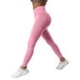 thumbnail image 4 of YOZGXEG Yoga Pants Women Anti Cellulite Leggings Women High Waisted Slim Fit Lightweight Workout Elastic Pants Pink Xs-Xl, 4 of 5