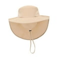 thumbnail image 1 of Sombrero de tapa ancha de ancha adultos portátiles portátiles hombres mujeres sombrero Caqui, 1 of 8