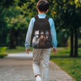 thumbnail image 2 of KUIFORTI Horse Print Kids School Backpack Large Capacity with Multiple Organizer Pockets for Boys Suitable for Elementary Middle School Use Back to School Supplies Gifts, 2 of 7