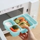 thumbnail image 5 of Caja de Almuerzo de Bento 3 Cajas de Almuerzo de Plástico Separadas Apiladas con Cajas de Ensalada de Frutas de Bento, Cajas de Picnic de Viaje de Microondas, 5 of 7