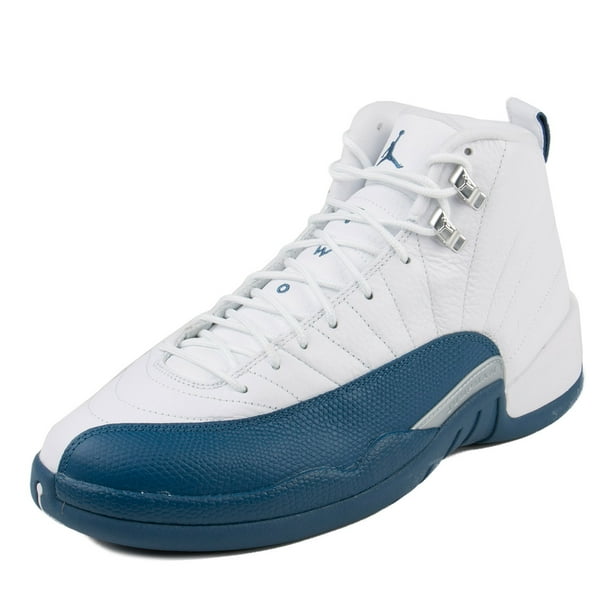 Air Jordan Nike Mens Air Jordan 12 Retro French Blue White Metallic Silver 113 Walmart Com Walmart Com