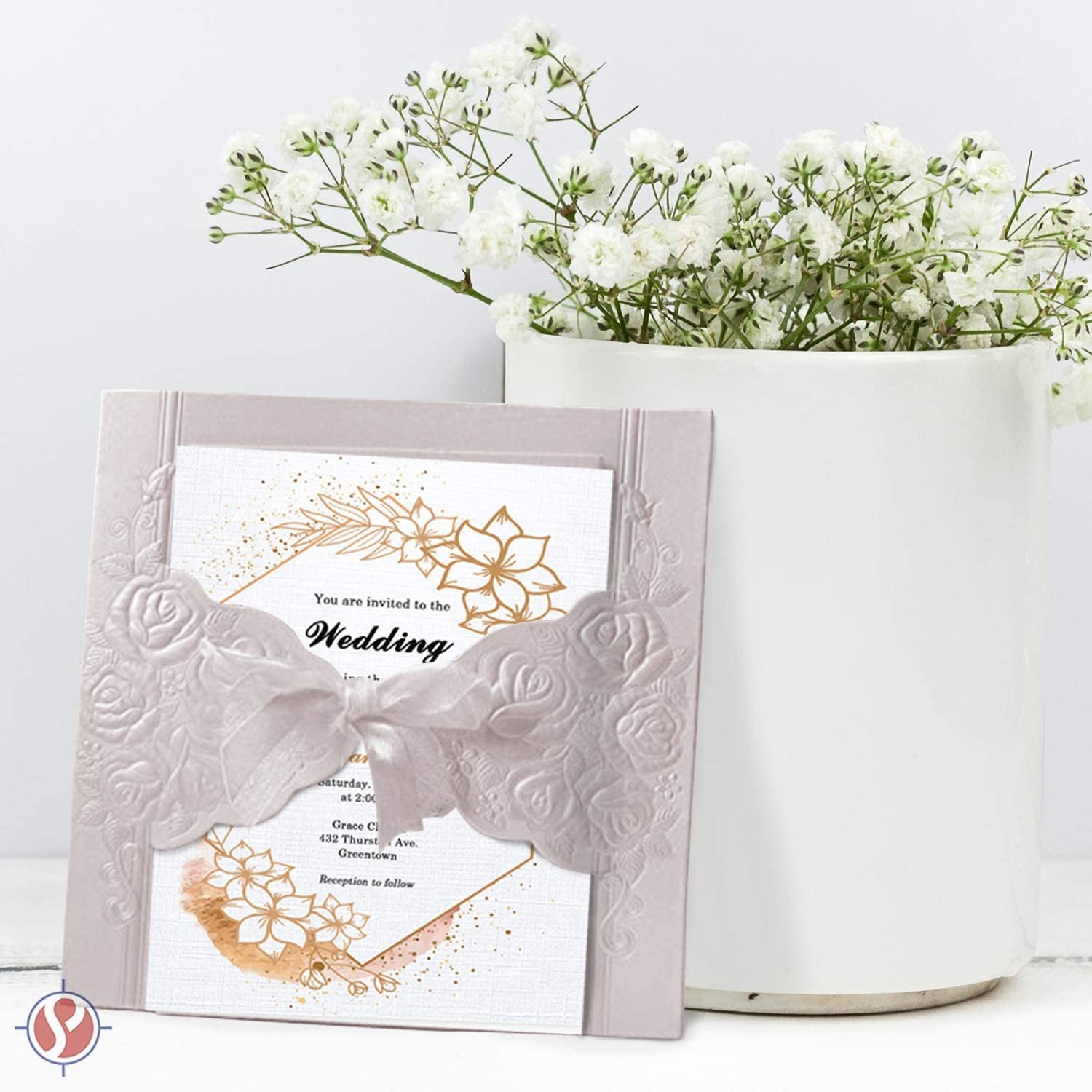 White Linen Textured Specialty Cardstock | Blank Thick 8 1/2 X 11 Inches Heavyweight Card Stock | for Printing Party Invitations, Wedding Announcements, Greeting Thank You Cards | 50 Sheets