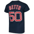 thumbnail image 3 of Youth Mookie Betts Navy Boston Red Sox Name & Number T-Shirt, 3 of 3