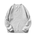 thumbnail image 1 of AherBiu Chandails en Molleton pour Hommes Manches Longues Col Rond Décontracté T-Shirts Athlétiques Chandail Tendance 2024 Chandail en Molleton de Course, 1 of 3