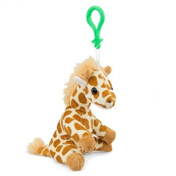New Plush Toy Giraffe Deer Phone Bag Key Ring Small Pendant Doll Accessories LY 
