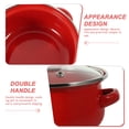 thumbnail image 3 of 3 Pcs Pot de Cuisine Multi-Usage en Émail Pot de Cuisson à Double Poignées Pot à Soupe Fond Plat, 3 of 8