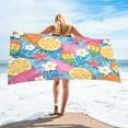thumbnail image 2 of Matoen Lightweight Thin Beach Towel Oversized 59"x30" Microfiber Sand Free Towels for Adult Quick Dry Travel Camping Beach Accessories Vacation Gift, 2 of 6