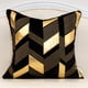 thumbnail image 3 of 18 X 18 Pulgadas Fundas De Cojín De Rayas De Cuero Dorado Geométrico Bordado Fundas De Cojín Modernas Cojines Decorativos Para Sofá Sala De Estar Dormitorio Coche 45 X 45 Cm Namotu CZJJ-ZC76-1, 3 of 7