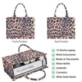 thumbnail image 2 of Large Capacity Tote Bag,Leopard Print Pattern Handbag Fashion Luxury Tote Bag,15.7"x13"x 5.1" Inches,Laptop Compatible, 2 of 6