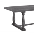 thumbnail image 3 of JERFIT Bernard Weathered Gray Oak Trestle Dining Table for Kitchen, Solid Wood Base, Rectangular Table, 3 of 5