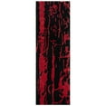 thumbnail image 5 of SAFAVIEH Soho Alura Abstract Wool Area Rug, Black/Red, 6' x 9', 5 of 8