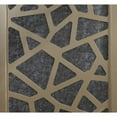 thumbnail image 3 of Roundhill Furniture 4-Panel Wood Room Divider, Folding Portable Partition Screen, Black and Gold, 3 of 6