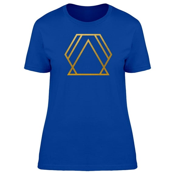 Golden Geometric Triangle Tee Men's -Image by Shutterstock