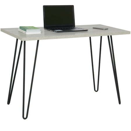 Best Choice Products Hardwood Living Space Writing Computer Office Desk w/ Hairpin Metal Legs - (Help Desk Service Desk Best Practice Handbook)