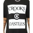 thumbnail image 6 of Crooks & Castles Men's Blank Box Oversized Relaxed Fit Tee T-Shirt In Black (XX-Large, Black), 6 of 8