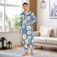 thumbnail image 6 of FORMRS Onesies Pajama for Adults Unisex Hoodie Winter Jumpsuit One Piece Sleepwear, Sizes S-2XL, Cute Fried Eggs, 6 of 7