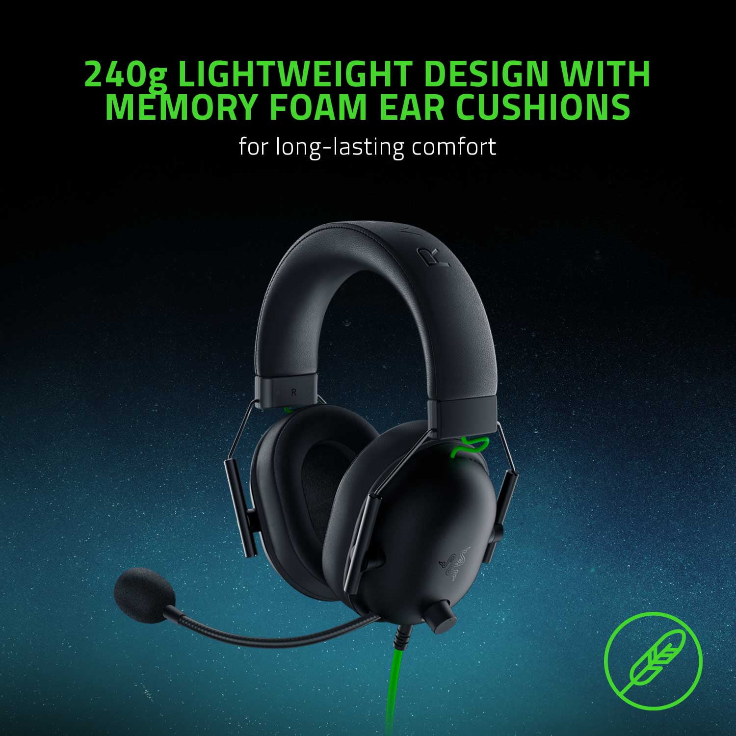 Razer BlackShark V2 X Wired Esports Multi-platform Headset, 3.5mm, Black