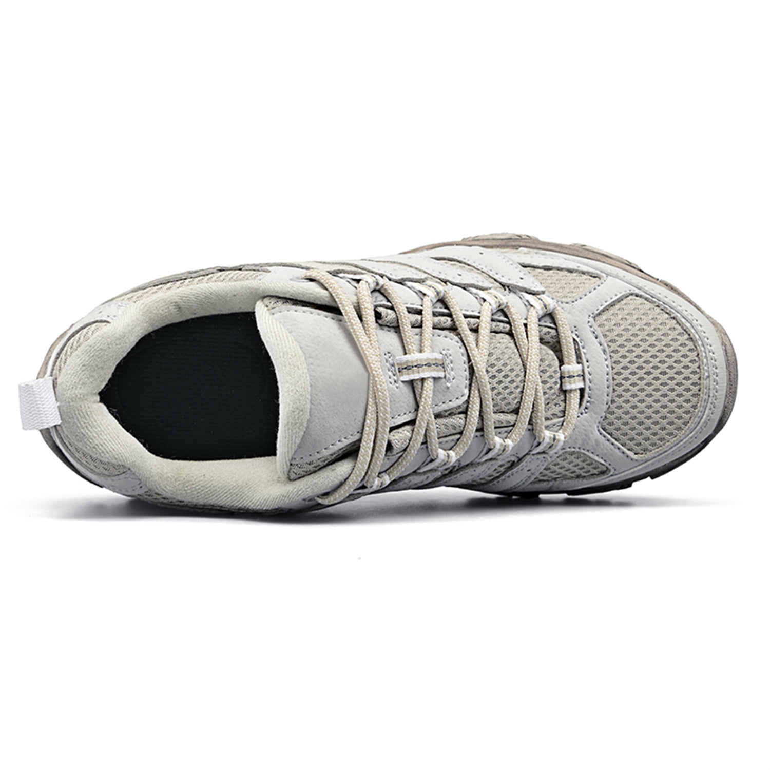 YOURDIARY Mens Gym Shoes Thick Sole Lace-Up Hiking Shoes Sports Running Sneakers