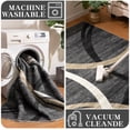 thumbnail image 3 of ChakmeOne 8x10 Washable Rug for Living Room Modern Abstract Area Rug Low Pile Non Slip for Home Office & High Traffic Areas, 3 of 7