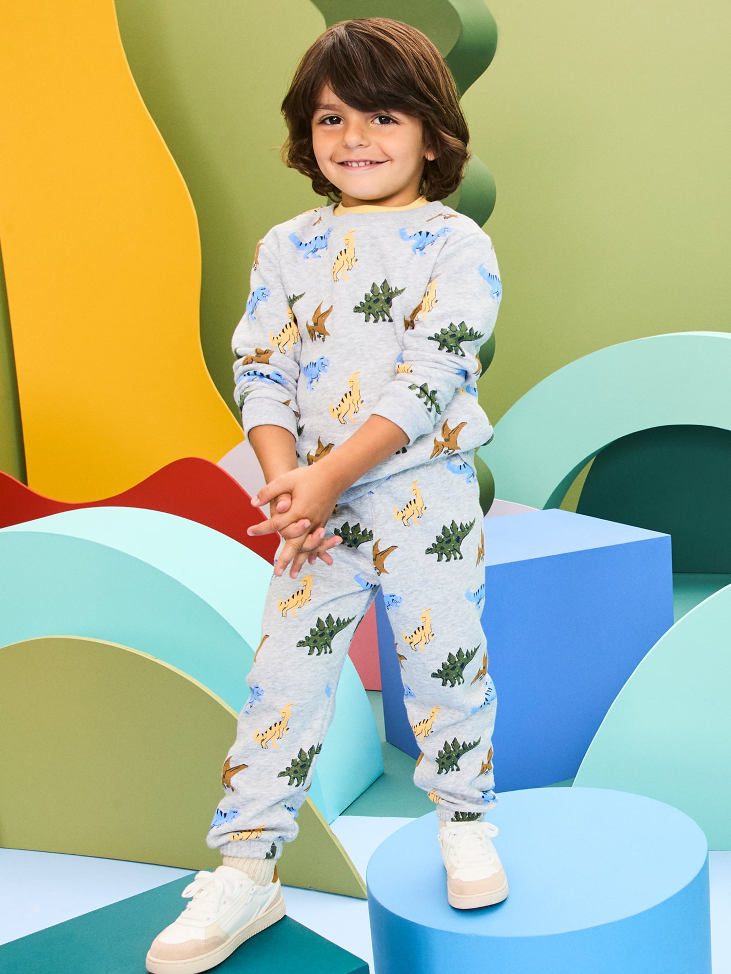 Garanimals Baby & Toddler Boys Fleece Outfit Set, Sweatshirt & Sweatpants, Sizes 0-6T
