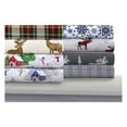 thumbnail image 2 of 100% Cotton Flannel Sheet Set - Deep Pocket, 170-GSM, Ultra Soft & Cozy Bedding for Winter, Twin X-Large, Snowman Red/Green, 2 of 5
