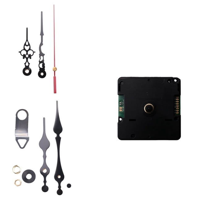 Kit de Mecanismo de Movimiento de Reloj DIY Silencioso Controlado por Radio, Modo de SeñAl DCF de Alemania con 2 Juegos de Reemplazo de ReparacióN de Manos