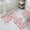 Red, variant on Red Boho Flower Bath Mat 3 Piece Bathroom Rug Set, Vintage Paisley Farmhouse Pattern Non Slip Bath Rug Contour Mat and Toilet Lid Cover, Absorbent Shower Mats Soft Bath Rugs and Mats Sets
