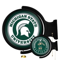 Michigan State Spartans Mascot 21'' x 23'' Rotating Lighted Wall Sign