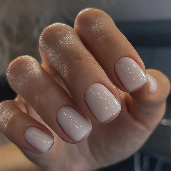 ROZYARD 24pcs Square Glossy Press On Nail Full Cover False Nail For Comfortable Wear