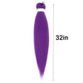thumbnail image 5 of Purple Braiding Hair Extensions,Pre Stretched Synthetic Purple Braiding Braiding Hair Extensions For Braids, Purple Hair Extensions For Stage Party Halloween Costume,1pack,32inch, 5 of 5