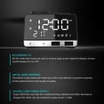 thumbnail image 4 of K11 Bluetooth 4,2 Radio Despertador Altavoz Con 2 Puertos Usb Led Despertador Digital Decoración Del Hogar Snooze Reloj De Mesa Methold HA024343-03, 4 of 5