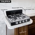 thumbnail image 2 of Parrilla A Gas Supra De 4 Quemadores De Sobreponer en Color Negro, 2 of 6